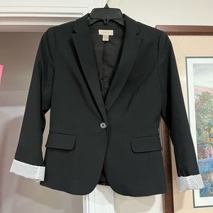 Loft Blazer with polka dot accent